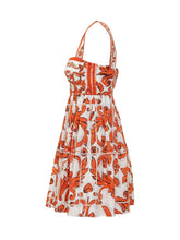 DOLCE & GABBANA - Abito Corto con Stampa Maiolica - Rosso - LIDIASHOPPING® - Official Website