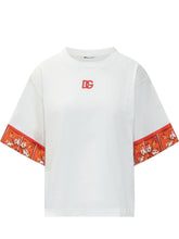 DOLCE & GABBANA - T-shirt con Bordi Stampa Maiolica - Bianco - LIDIASHOPPING® - Official Website