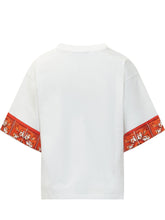 DOLCE & GABBANA - T-shirt con Bordi Stampa Maiolica - Bianco - LIDIASHOPPING® - Official Website