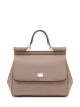 DOLCE & GABBANA - Borsa a Mano Dauphine - Marrone - LIDIASHOPPING® - Official Website