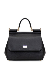 DOLCE & GABBANA - Sicily Medium Bag - Black - LIDIASHOPPING® - Official Website