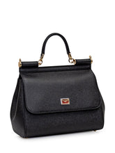DOLCE & GABBANA - Sicily Medium Bag - Black - LIDIASHOPPING® - Official Website