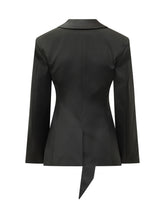 THE ATTICO - Blazer con Rever a Scialle - Nero - LIDIASHOPPING® - Official Website