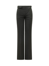 THE ATTICO - Straight Leg Pants with Pleats - Black - LIDIASHOPPING® - Official Website