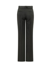 THE ATTICO - Straight Leg Pants with Pleats - Black - LIDIASHOPPING® - Official Website