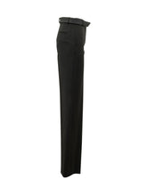THE ATTICO - Straight Leg Pants with Pleats - Black - LIDIASHOPPING® - Official Website