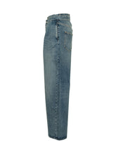 THE ATTICO - Pantaloni a Gamba Ampia - Blu - LIDIASHOPPING® - Official Website