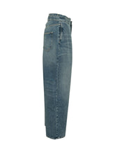 THE ATTICO - Pantaloni a Gamba Ampia - Blu - LIDIASHOPPING® - Official Website