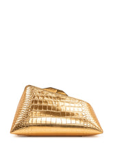 THE ATTICO - Clutch 8.30PM con Motivo Coccodrillo - Oro - LIDIASHOPPING® - Official Website