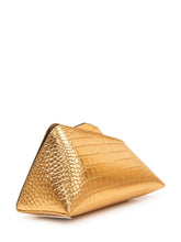 THE ATTICO - Clutch 8.30PM con Motivo Coccodrillo - Oro - LIDIASHOPPING® - Official Website