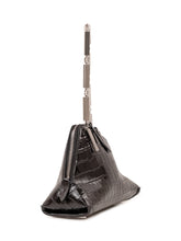 THE ATTICO - La Scala Clutch with Jewel Strap - Black - LIDIASHOPPING® - Official Website