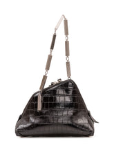 THE ATTICO - La Scala Clutch with Jewel Strap - Black - LIDIASHOPPING® - Official Website