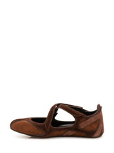 THE ATTICO - Floor 01 Ballet Flats - Brown - LIDIASHOPPING® - Official Website