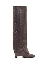 THE ATTICO - Leon High Boots with Soft Shaft - Grey - LIDIASHOPPING® - Official Website