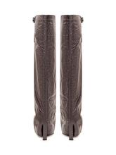 THE ATTICO - Leon High Boots with Soft Shaft - Grey - LIDIASHOPPING® - Official Website