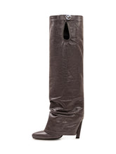 THE ATTICO - Leon High Boots with Soft Shaft - Grey - LIDIASHOPPING® - Official Website