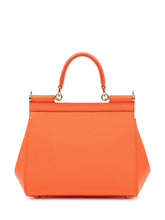 DOLCE & GABBANA - Borsa a Mano Sicily Piccola - Arancione - LIDIASHOPPING® - Official Website