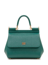 DOLCE & GABBANA - Borsa a Mano Sicily Piccola - Verde - LIDIASHOPPING® - Official Website