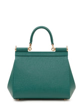 DOLCE & GABBANA - Borsa a Mano Sicily Piccola - Verde - LIDIASHOPPING® - Official Website
