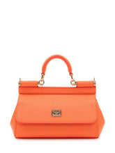 DOLCE & GABBANA - Borsa a Mano Sicily Mini - Arancione - LIDIASHOPPING® - Official Website
