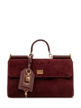 DOLCE & GABBANA - Borsa a Mano Sicily Media - Rosso - LIDIASHOPPING® - Official Website