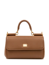 DOLCE & GABBANA - Borsa a Mano Sicily Mini - Marrone - LIDIASHOPPING® - Official Website