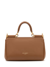 DOLCE & GABBANA - Borsa a Mano Sicily Mini - Marrone - LIDIASHOPPING® - Official Website