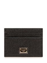 DOLCE & GABBANA - Portacarte con Placca Logo - Nero - LIDIASHOPPING® - Official Website