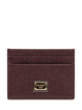 DOLCE & GABBANA - Portacarte con Placca Logo - Viola - LIDIASHOPPING® - Official Website