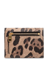 DOLCE & GABBANA - Portafoglio con Placca Logo Stampa Animalier - Marrone - LIDIASHOPPING® - Official Website