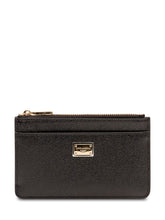 DOLCE & GABBANA - Portacarte con Placca Frontale e Zip - Nero - LIDIASHOPPING® - Official Website