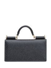 DOLCE & GABBANA - Mini Bag con Stampa Dauphine - Nero - LIDIASHOPPING® - Official Website