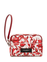 DOLCE & GABBANA - Pochette con Motivo Ornamentale - Rosso - LIDIASHOPPING® - Official Website