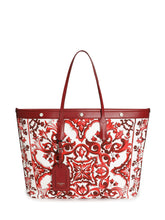 DOLCE & GABBANA - Shopping Bag con Stampa Ornamentale - Rosso - LIDIASHOPPING® - Official Website