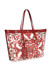 DOLCE & GABBANA - Shopping Bag con Stampa Ornamentale - Rosso - LIDIASHOPPING® - Official Website