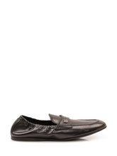 DOLCE & GABBANA - Mocassini con Tallone Arricciato - Nero - LIDIASHOPPING® - Official Website