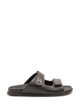DOLCE & GABBANA - Sandalo Slide con Doppia Fascia - Nero - LIDIASHOPPING® - Official Website