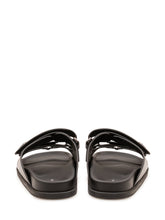 DOLCE & GABBANA - Sandalo Slide con Doppia Fascia - Nero - LIDIASHOPPING® - Official Website