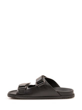 DOLCE & GABBANA - Sandalo Slide con Doppia Fascia - Nero - LIDIASHOPPING® - Official Website