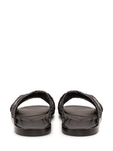 DOLCE & GABBANA - Sandali Flat con Fasce Intrecciate - Nero - LIDIASHOPPING® - Official Website