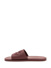 DOLCE & GABBANA - Sandali Slide in Gomma con Fascia Sagomata - Viola - LIDIASHOPPING® - Official Website