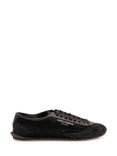 DOLCE & GABBANA - Sneaker Bassa con Lettering - Nero - LIDIASHOPPING® - Official Website