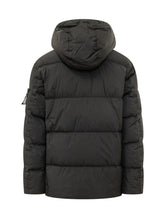 STONE ISLAND - Parka Imbottito con Cappuccio - Nero - LIDIASHOPPING® - Official Website