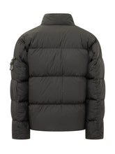 STONE ISLAND - Padded Bomber with High Neck - Black - LIDIASHOPPING® - Official Website