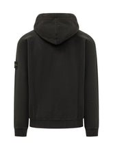 STONE ISLAND - Felpa con Cappuccio e Tasche - Nero - LIDIASHOPPING® - Official Website