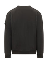 STONE ISLAND - Crewneck Sweatshirt with Logo Sleeve Patch - - LIDIASHOPPING® - Official Website