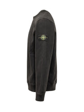 STONE ISLAND - Crewneck Sweatshirt with Logo Sleeve Patch - - LIDIASHOPPING® - Official Website