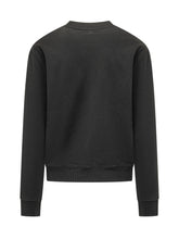 AMI ALEXANDRE MATTIUSSI - Felpa Girocollo con Logo - Nero - LIDIASHOPPING® - Official Website