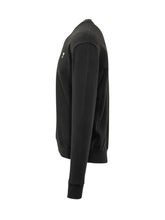 AMI ALEXANDRE MATTIUSSI - Felpa Girocollo con Logo - Nero - LIDIASHOPPING® - Official Website