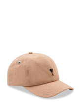AMI ALEXANDRE MATTIUSSI - Cappellino da Baseball con Ricamo Logo - Beige - LIDIASHOPPING® - Official Website